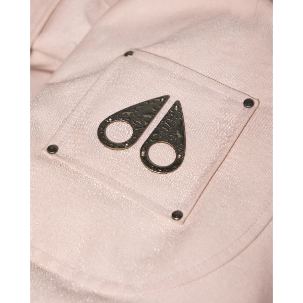Moose Knuckles Original Debbie Down Bomber in Rosewood and Alabaster | Jackets | Luxury Shoes 