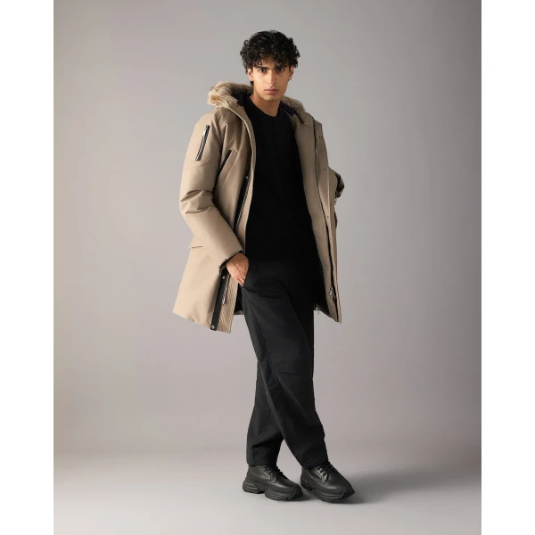 Moose Knuckles Original Stirling Down Parka 2.0 in Ashen and Bronze | Men Coats | Luxury Shoes 