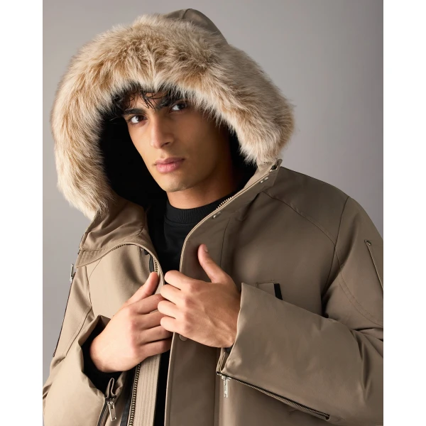 Moose Knuckles Original Stirling Down Parka 2.0 in Ashen and Bronze | Men Coats | Luxury Shoes 