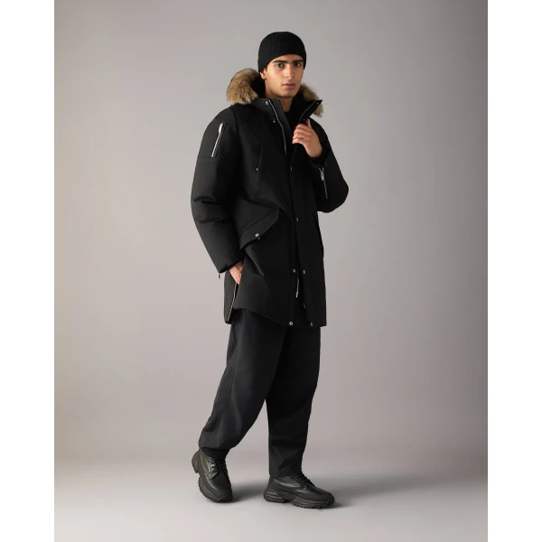 Moose Knuckles Original Stirling Down Parka 2.0 in Black and Bronze | Men Coats | Luxury Shoes 