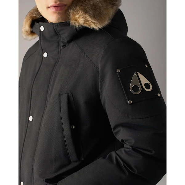 Moose Knuckles Original Stirling Down Parka 2.0 in Black and Bronze | Men Coats | Luxury Shoes 