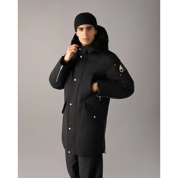 Moose Knuckles Original Stirling Down Parka 2.0 in Black | Men Coats | Luxury Shoes 