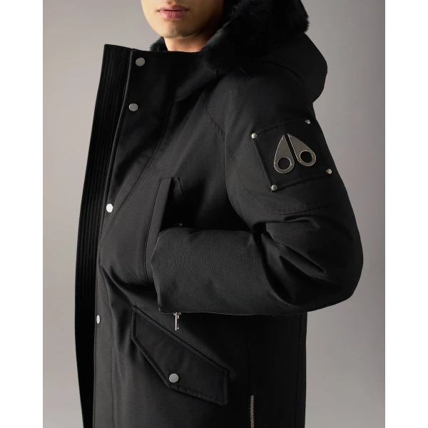Moose Knuckles Original Stirling Down Parka 2.0 in Black | Men Coats | Luxury Shoes 