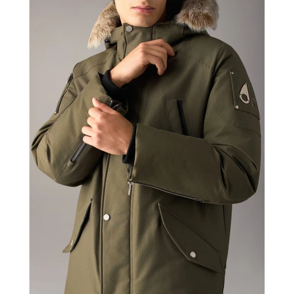Moose Knuckles Original Stirling Down Parka 2.0 in Combat and Bronze | Men Coats | Luxury Shoes 