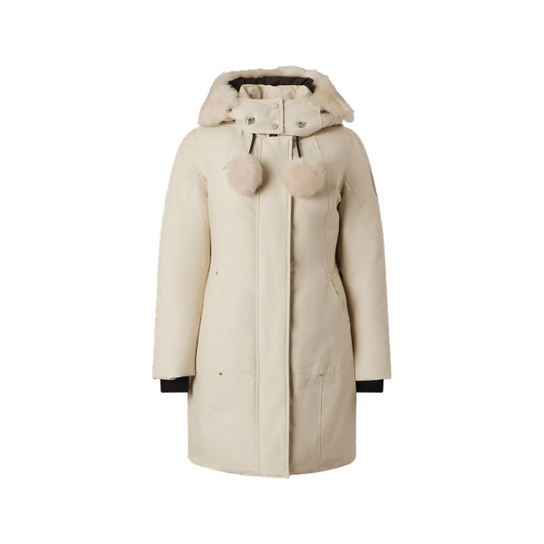 Moose Knuckles Original Stirling Down Parka in Alabaster | Luxury Shoes 