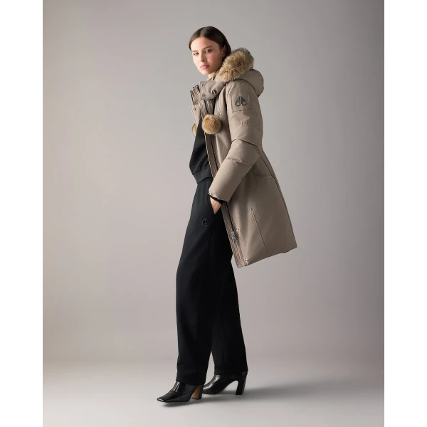Moose Knuckles Original Stirling Down Parka in Ashen and Bronze | Coats | Luxury Shoes 