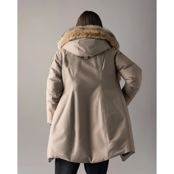 Moose Knuckles Original Stirling Down Parka in Ashen and Bronze | Coats | Luxury Shoes 