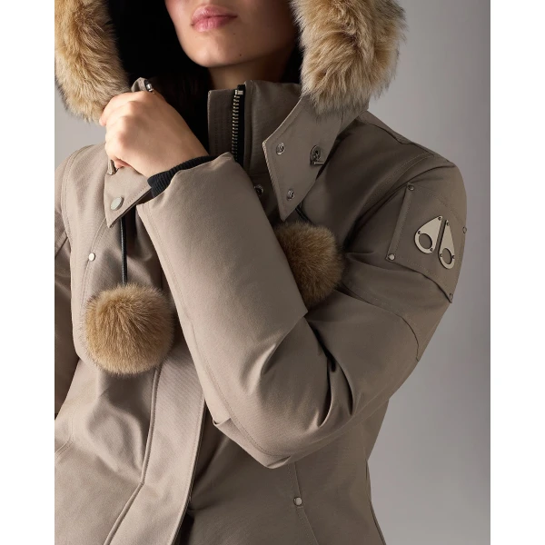 Moose Knuckles Original Stirling Down Parka in Ashen and Bronze | Coats | Luxury Shoes 