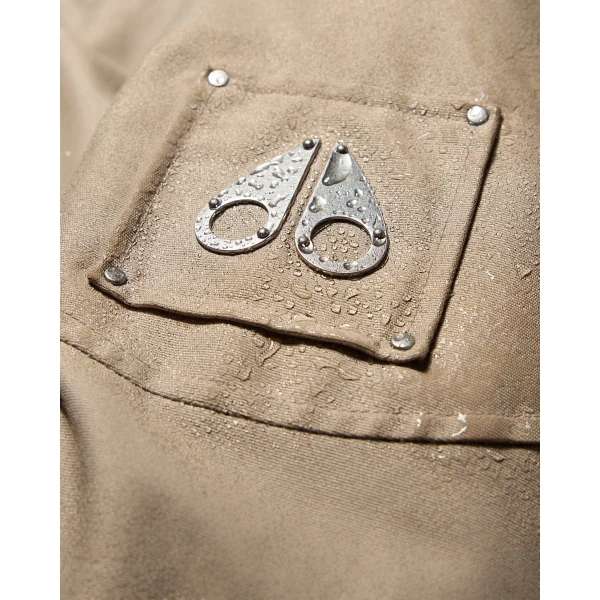 Moose Knuckles Original Stirling Long Down Parka in Ashen and Bronze | Coats | Luxury Shoes 