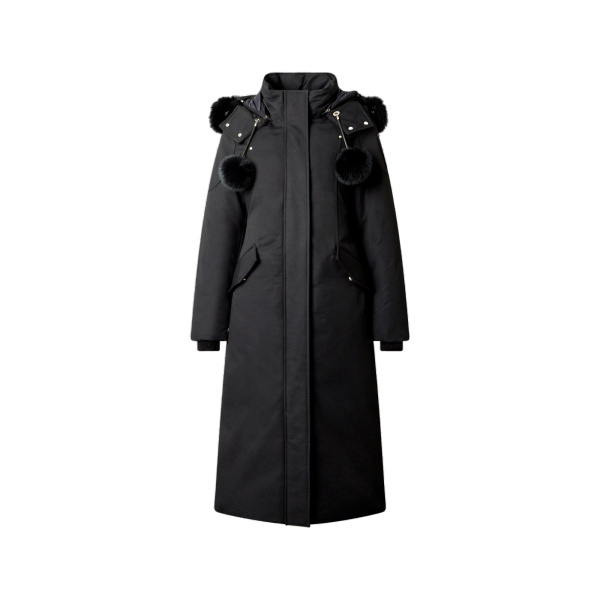 Moose Knuckles Original Stirling Long Down Parka in Black | Luxury Shoes 