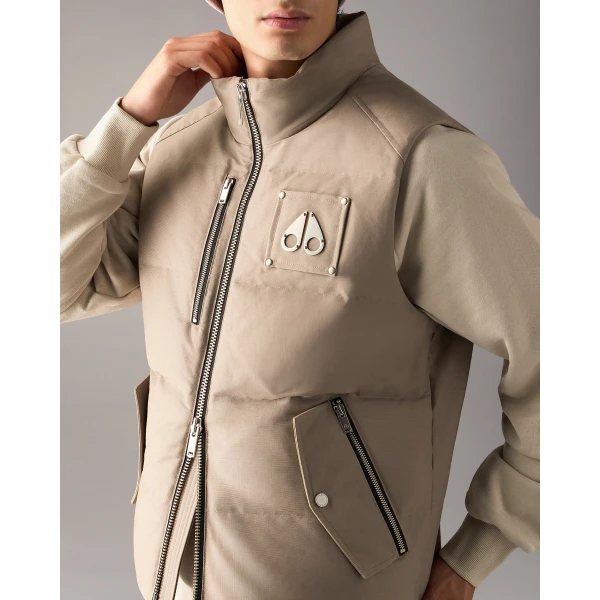 Moose Knuckles Original Westmount Down Vest in Ashen | Men Jackets | Luxury Shoes 