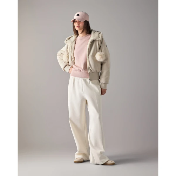 Moose Knuckles Oro Bunny Reversible Hoodie in Alabaster | Hoodies | Luxury Shoes 
