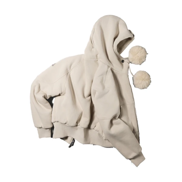 Moose Knuckles Oro Bunny Reversible Hoodie in Alabaster | Luxury Shoes 