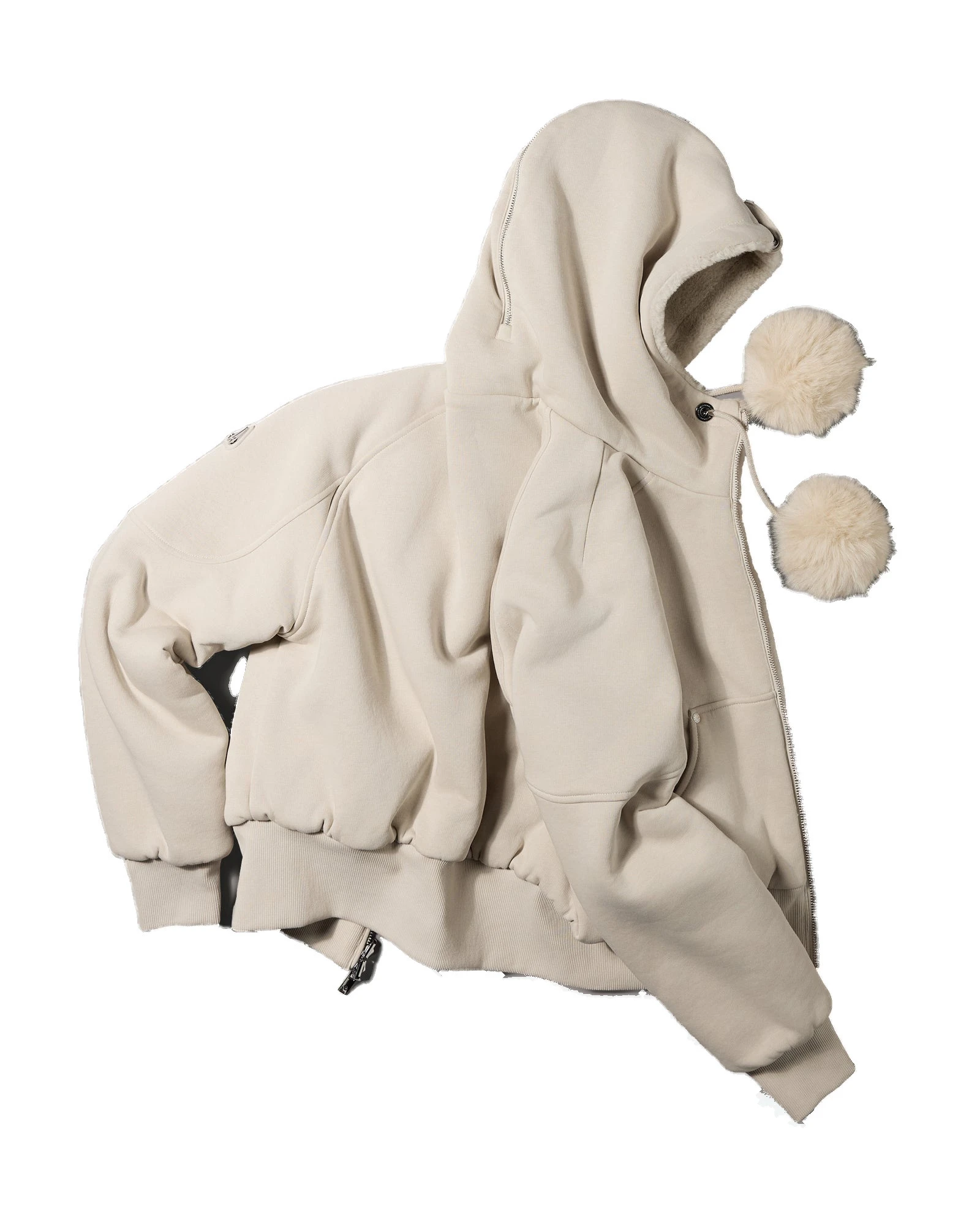 Moose Knuckles Oro Bunny Reversible Hoodie in Alabaster Moose Knuckles Oro Bunny Reversible Hoodie in Alabaster | Luxury Shoes
