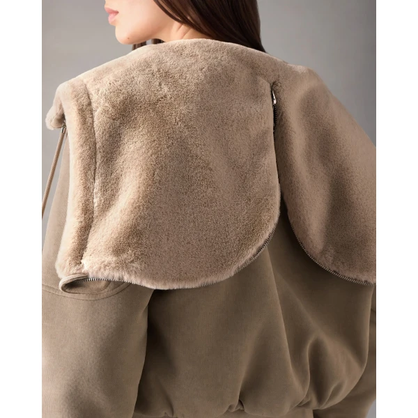 Moose Knuckles Oro Bunny Reversible Hoodie in Ashen | Hoodies | Luxury Shoes 