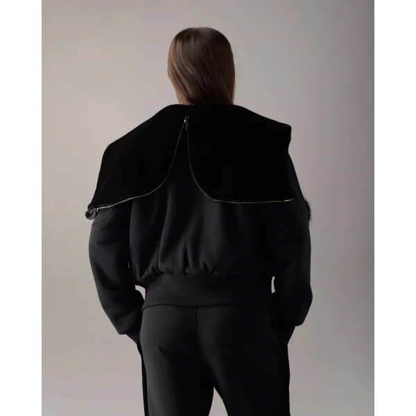 Moose Knuckles Oro Bunny Reversible Hoodie in Black | Hoodies | Luxury Shoes 