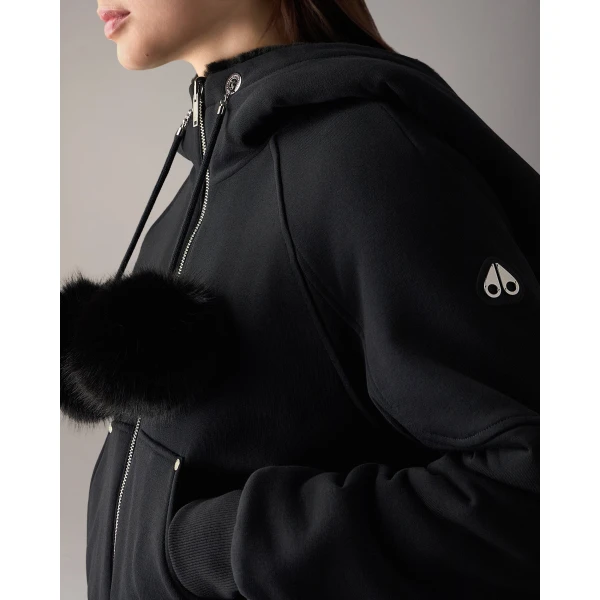 Moose Knuckles Oro Bunny Reversible Hoodie in Black | Hoodies | Luxury Shoes 