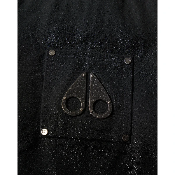 Moose Knuckles Pioneer Down & Fur Bomber in Black | Men Jackets | Luxury Shoes 