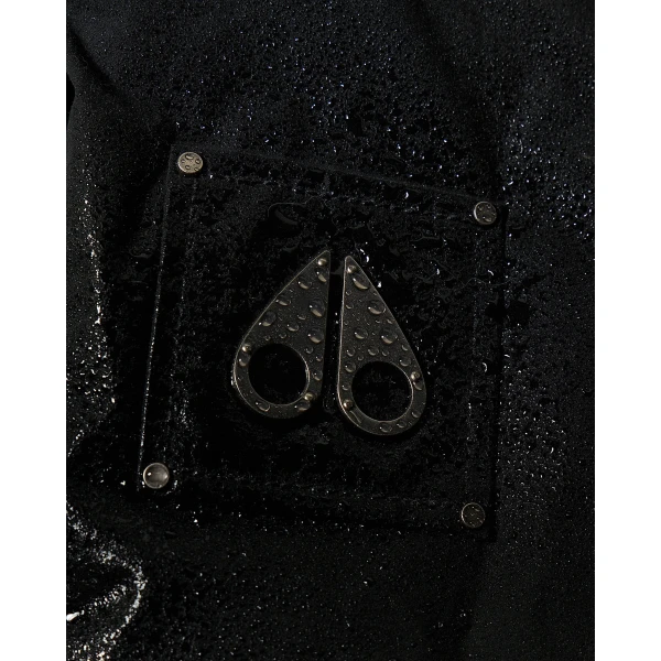 Moose Knuckles Pioneer Down & Fur Bomber in Black | Jackets | Luxury Shoes 