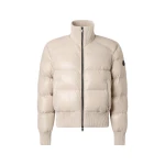 Moose Knuckles Queens Down Bomber in Alabaster | Luxury Shoes 