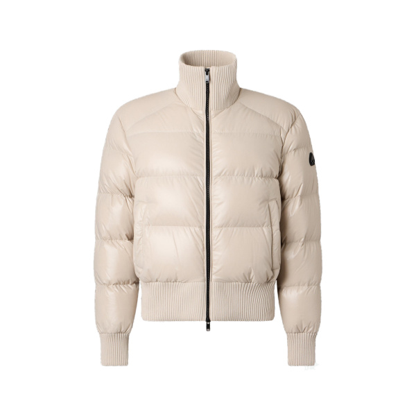 Moose Knuckles Queens Down Bomber in Alabaster | Luxury Shoes 