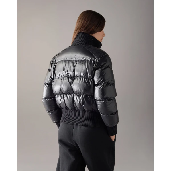 Moose Knuckles Queens Down Bomber in Black | Jackets | Luxury Shoes 