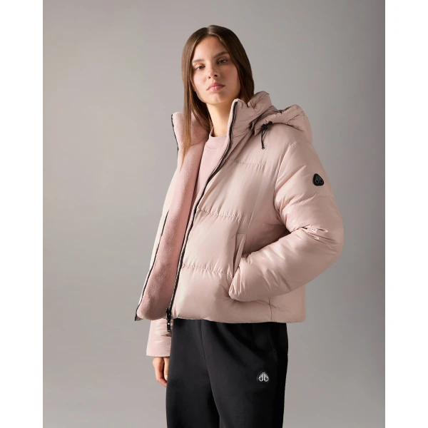 Moose Knuckles Queens Reversible Down Puffer in Rosewood | Jackets | Luxury Shoes 