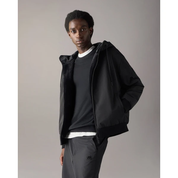 Moose Knuckles Roland Bunny Reversible Jacket in Black | Men Jackets | Luxury Shoes 