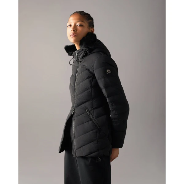 Moose Knuckles Roselawn Down Jacket in Black | Jackets | Luxury Shoes 