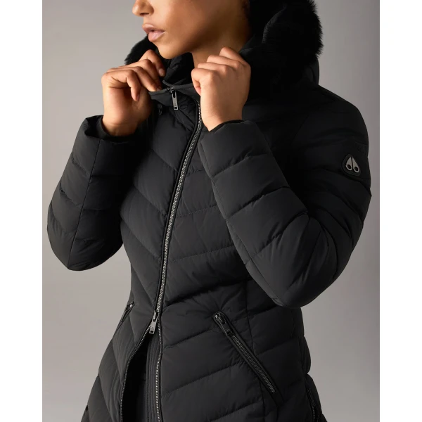 Moose Knuckles Roselawn Down Jacket in Black | Jackets | Luxury Shoes 