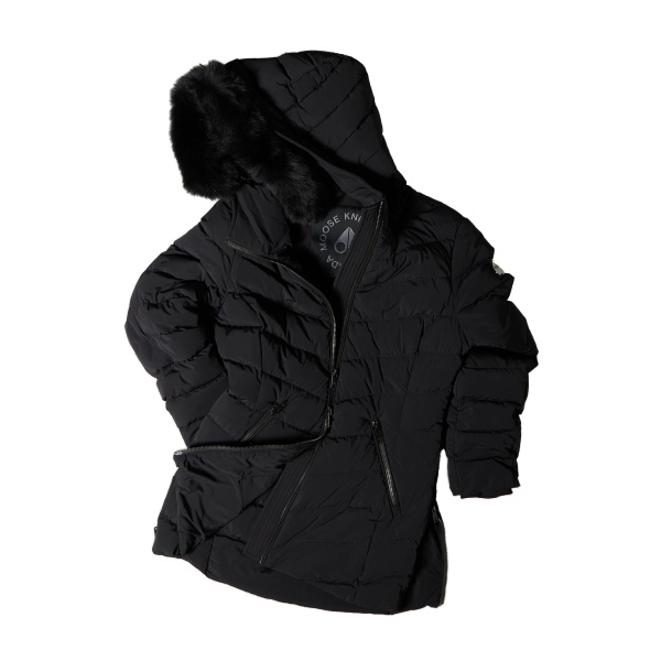 Moose Knuckles Roselawn Down Jacket in Black | Luxury Shoes 
