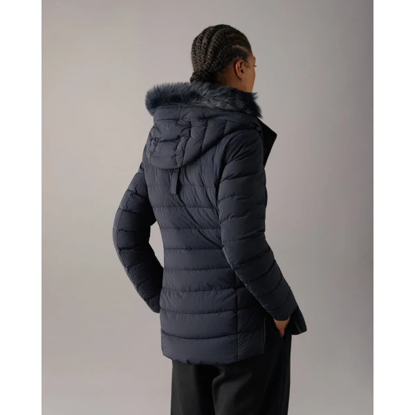 Moose Knuckles Roselawn Down Jacket in Navy | Jackets | Luxury Shoes 