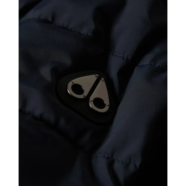 Moose Knuckles Roselawn Down Jacket in Navy | Jackets | Luxury Shoes 