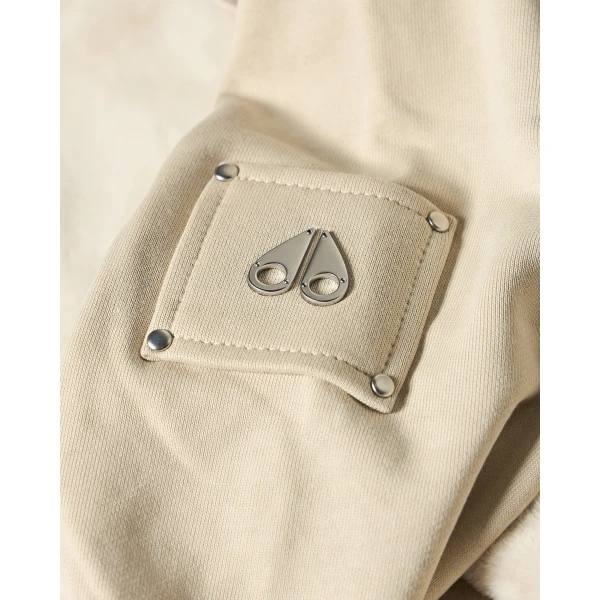 Moose Knuckles Roslyn Bunny Hoodie in Alabaster | Hoodies | Luxury Shoes 