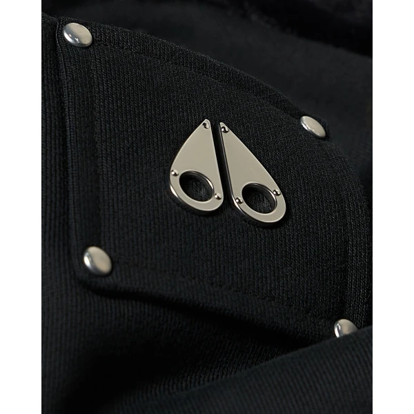 Moose Knuckles Roslyn Bunny Hoodie in Black | Hoodies | Luxury Shoes 