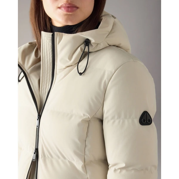Moose Knuckles Soho 3Q Down Jacket in Alabaster | Jackets | Luxury Shoes 