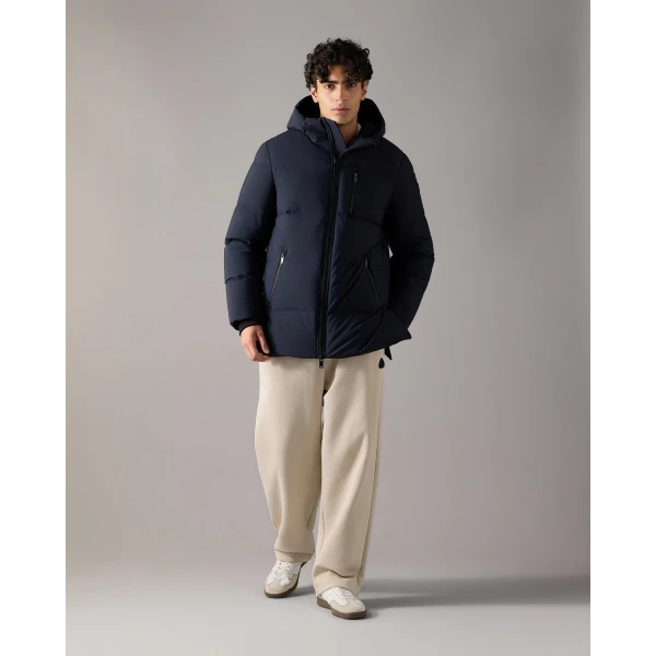Moose Knuckles Soho 3Q Down Jacket in Navy | Men Jackets | Luxury Shoes 