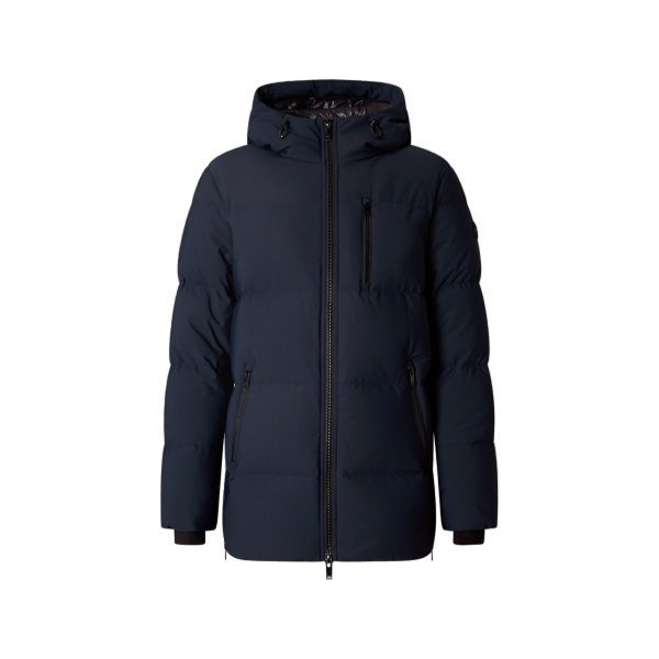 Moose Knuckles Soho 3Q Down Jacket in Navy | Luxury Shoes 