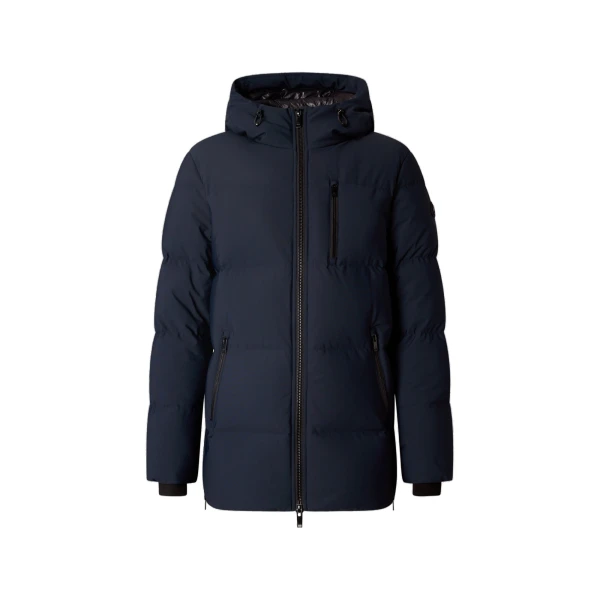 Moose Knuckles Soho 3Q Down Jacket in Navy | Luxury Shoes 