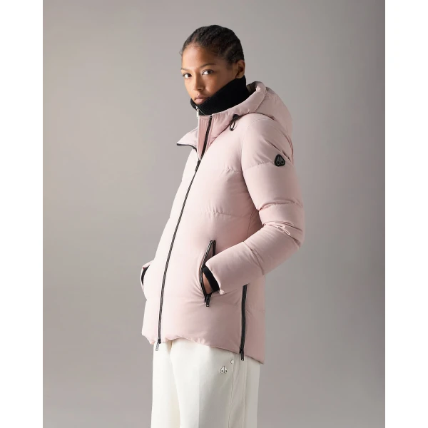 Moose Knuckles Soho 3Q Down Jacket in Rosewood | Jackets | Luxury Shoes 