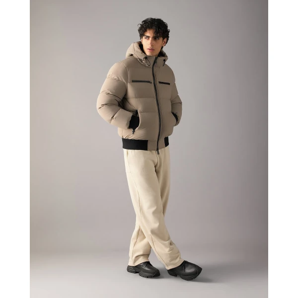 Moose Knuckles Soho Down Bomber in Ashen | Men Jackets | Luxury Shoes 