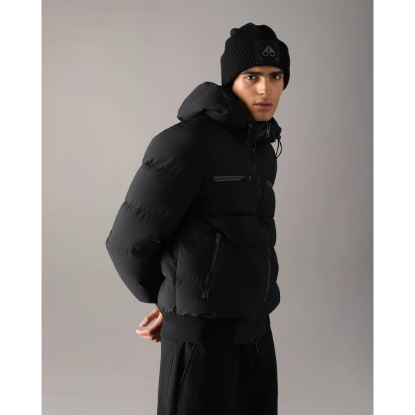 Moose Knuckles Soho Down Bomber in Black | Men Jackets | Luxury Shoes 