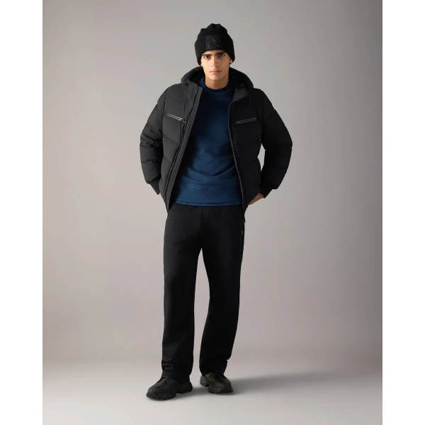 Moose Knuckles Soho Down Bomber in Black | Men Jackets | Luxury Shoes 