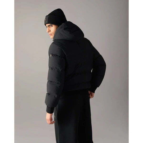 Moose Knuckles Soho Down Bomber in Black | Men Jackets | Luxury Shoes 