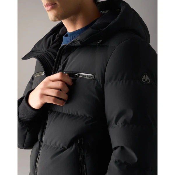 Moose Knuckles Soho Down Bomber in Black | Men Jackets | Luxury Shoes 