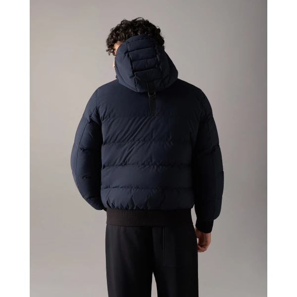 Moose Knuckles Soho Down Bomber in Navy | Men Jackets | Luxury Shoes 
