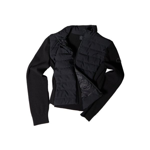 Moose Knuckles Soho Hybrid Down Jacket in Black | Luxury Shoes 