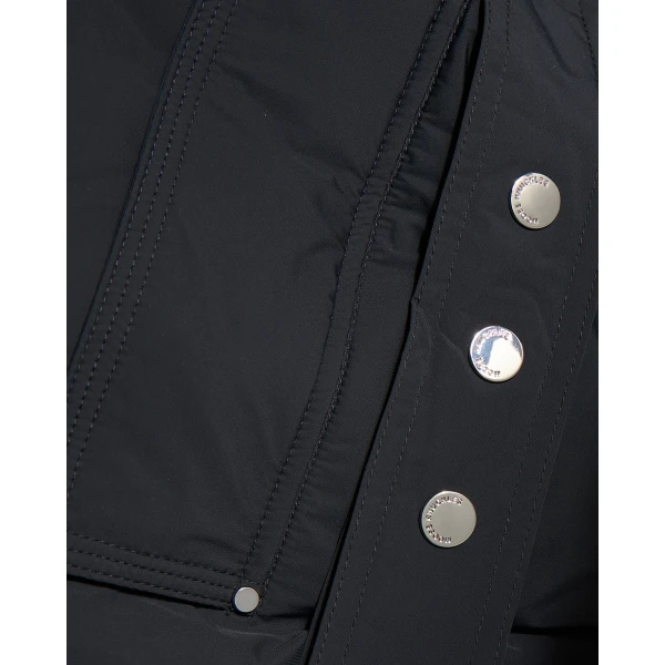 Moose Knuckles Tegan Belted 3Q Down Parka in Black | Coats | Luxury Shoes 
