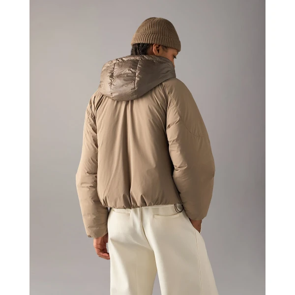 Moose Knuckles Tegan Down Bomber Jacket in Ashen | Jackets | Luxury Shoes 