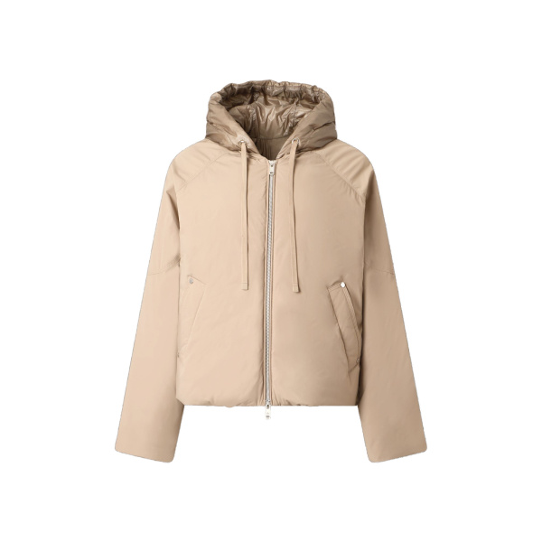 Moose Knuckles Tegan Down Bomber Jacket in Ashen | Luxury Shoes 